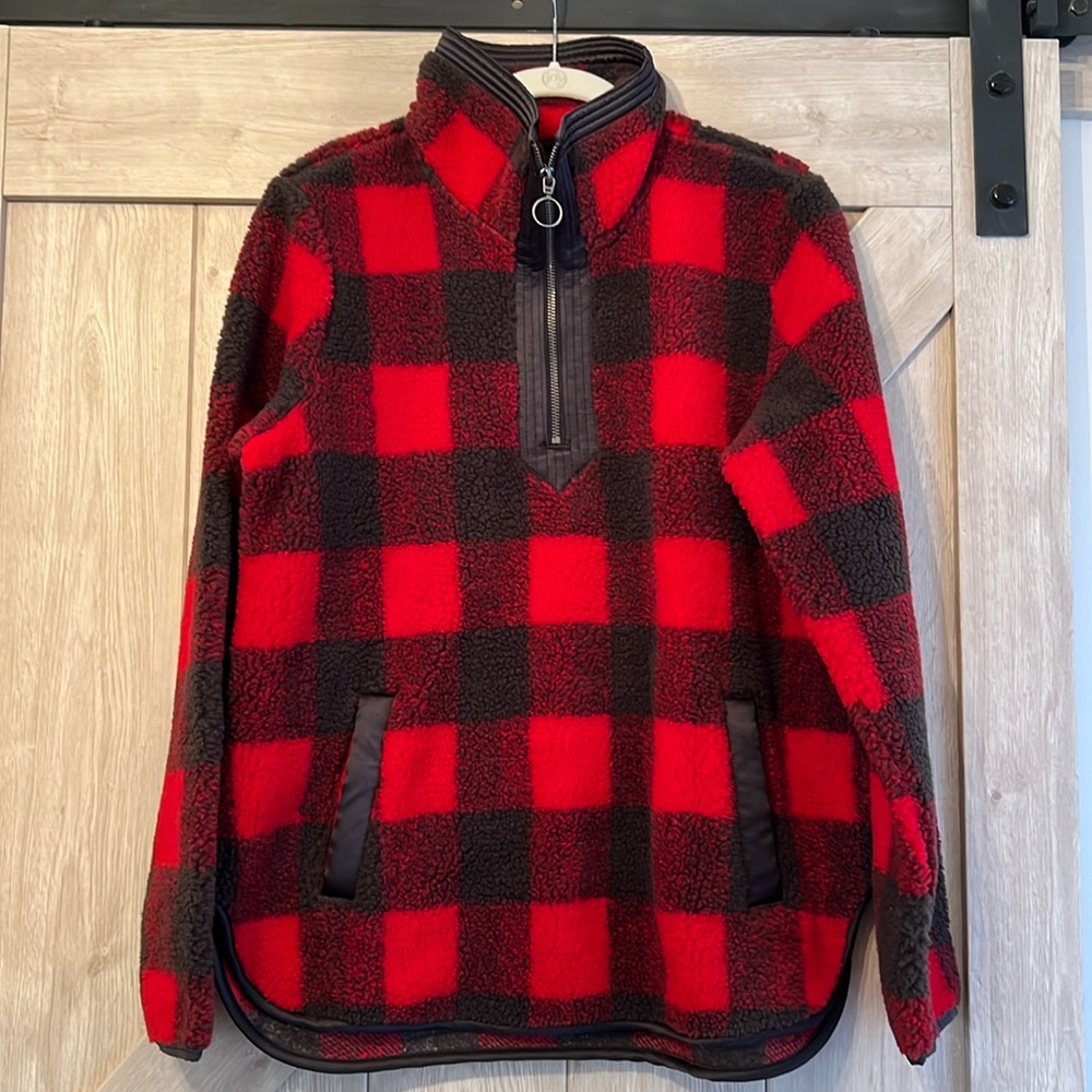 Abercrombie 1/4 zip fleece pullover - Size S